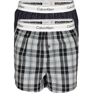 Calvin Klein Boxer Shorts - 2-Pack, Gestreept en Geruit