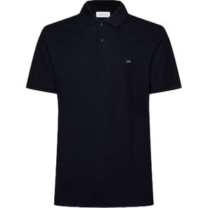 Calvin Klein Logo Refined Pique Slim Polo, blauw