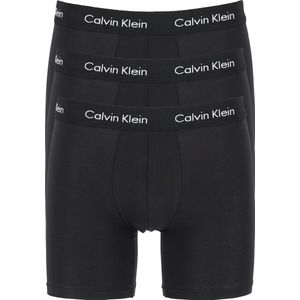 Calvin Klein 3-Pack Heren Boxershorts - Boxer Brief Black - Katoenen mannen boxers - Lange pijpjes - Calvin Klein underwear  - Zwart