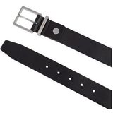 Calvin Klein Adj casual herenriem. 3,5 cm lederen riem, zwart.