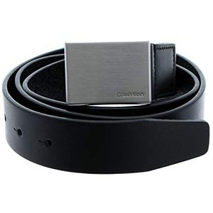 Calvin Klein Formele Plaquette Riem Leer black 80 cm