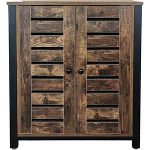 Dressoir - Industrieel Vintage - Bruin - Metaal Hout