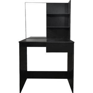 Kaptafel make up visagie tafel - toilettafel - met spiegel - zwart