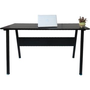 Bureau - Industrieel Vintage - Zwart Hout - Zwart Metaal - 130 cm x 55 cm