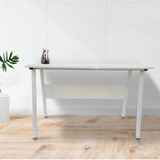 Stoer - Industrieel Bureau - Wit Frame - Wit Tafelblad - 130 cm Breed