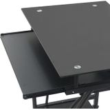 Bureau laptop computertafel - ruimtebesparend cm x cm - zwart
