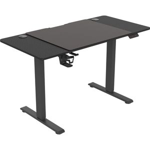 Gaming Bureau - Carbon Fibre-Look - Elektrisch Verstelbaar - 120 x 60 cm