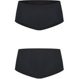 Moodies - Menstruatie Zwemkleding - Boxer Zwembroekje - Zwart - Licht / Gemiddeld Kruisje