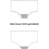 Moodies - Menstruatie Zwemkleding - Boxer Zwembroekje - Print Oranje - Gemiddeld Kruisje