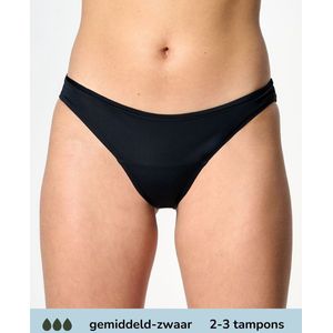 Moodies - Bikinibroekje - Zwart - Gemiddeld-zwaar Kruisje