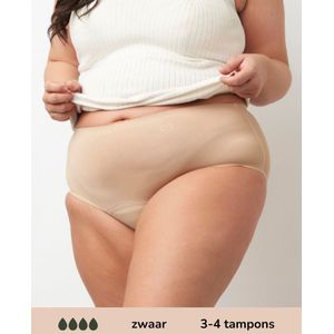 Moodies Undies High Waist Menstruatieslip Heavy Beige