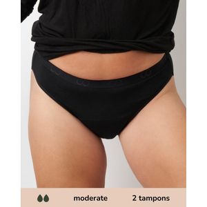Moodies Undies menstruatieslip Medium zwart