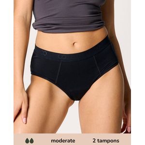 Moodies Undies hipster menstruatieslip Medium zwart