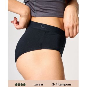 Moodies - Bamboe Hipster - Zwart - Incontinentie Ondergoed