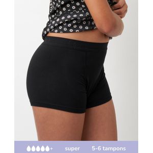 Moodies - Bamboe Boyshort - Ondergoed - Zwart - Super Kruisje