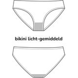 Moodies - Menstruatie Zwemkleding - Bikinibroekje - Zwart - Gemiddeld Kruisje