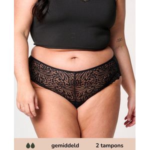 Menstruatie Broekje - Zwart - Katoen - Absorberende Technologie