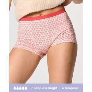 Moodies - Bamboe Boyshort - Ondergoed - Hevig Kruisje - Roze