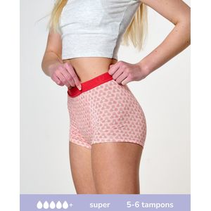 Boyshort - Zwart - 95% Viscose Bamboo - Geschikt Voor Hevige Menstruatie