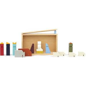 Moderne Houten Kerststal - Floris Hovers - IKONIC