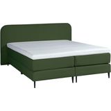 Mörgenn Bouclé Boxspring Groen 140x210