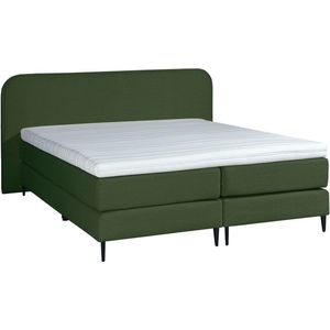 Mörgenn Bouclé Boxspring Groen 160x210