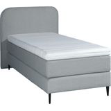 Mörgenn Bouclé Eenpersoons Boxspring Grijs 90x200