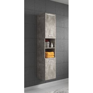 Badplaats Badkamerkast Paso 35 x 35 x 160 cm - Beton grijs