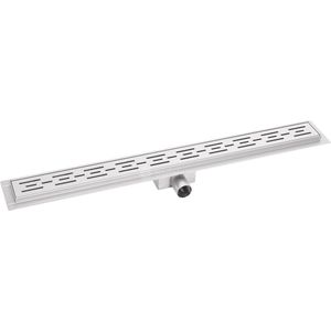 Badplaats Douchegoot 120 cm BP03 - Douchedrain met RVS Rooster - 7 cm Diep en Inclusief Afvoer