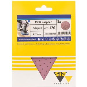 Siaspeed Schijf 125mm - 5 Stuks | 8719128600574 | Verf