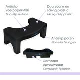 Squat-n-Go - Toiletkrukje - Grijs - Inklapbaar