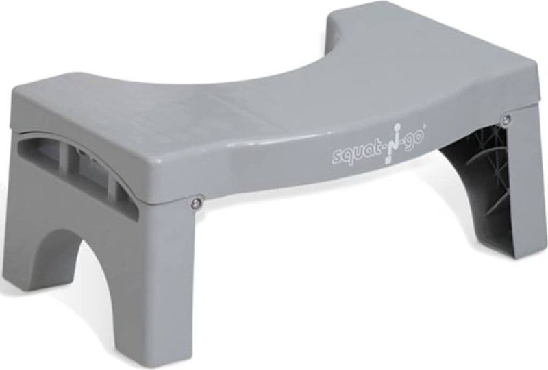 Squat-n-Go - Toiletkrukje - Grijs - Inklapbaar