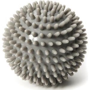 Wonder Core Spiky Massage Ball - 9 cm - Grijs -Myofasciale bal, gymnastiekbal, Fitnessbal Egel bal voor zelfmassage van verschillende delen van het lichaam, Spierherstel na hardlopen - Massageaccessoires