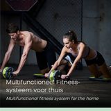 Wonder Core Genius - 10 in 1 Allround Trainingssysteem voor thuis - Full Body Fitnessapparaat - Suspension Trainers - Ab Roller Taille Twister Handknijper Weerstandsband Balance Bord Krachttraining
