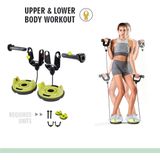 Wonder Core Genius - 10 in 1 Allround Trainingssysteem voor thuis - Full Body Fitnessapparaat - Suspension Trainers - Ab Roller Taille Twister Handknijper Weerstandsband Balance Bord Krachttraining
