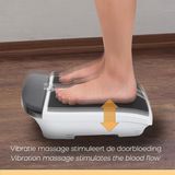 Vibration Leg Trainer, elektrisch voetmassage Bloedcirculatie apparaat wit