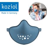 Koziol Community Gezichtmasker - met gratis 1 filter - mondkapje - organic blue