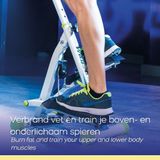 Wayflex - Opvouwbare stepper - Hometrainer - Fitness stepper - fitnesstrainer - Wit/Zwart