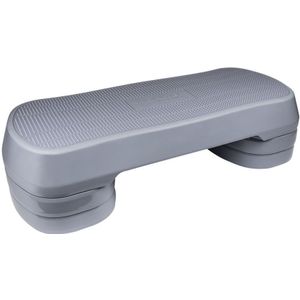 Wonder Core Fitness Aerobic Step - grijs - in hoogte verstelbaar, stepbank, fitness steps, workout step verhoging bankje, anti-slip, Fitness apparaat toestel voor thuis