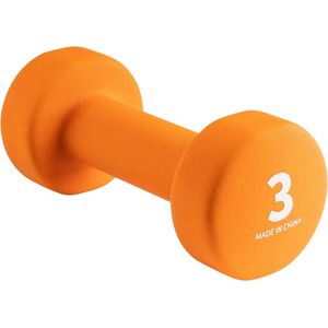 Wonder Core Dumbbell Neopreen Hexago - Gewichten Halter - Oranje - 1x 3 KG