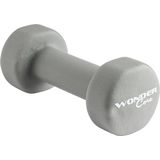 Wonder Core Dumbbell Neopreen Hexago - Gewichten Halter - Grijs - 1x 2 KG