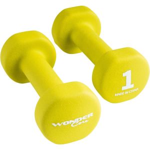 Wonder Core, Neoprene Dumbbell Set 1 kg, Groen, Krachttraining, Fitness - MY:37 / Content