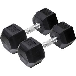 Orange Gym Hex Dumbbell Black 2 kg set van 2 - MY:37 / Content