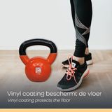 Orange Gym, Vinyl Kettlebell – 10KG, russische kettlebell, neoprene coating