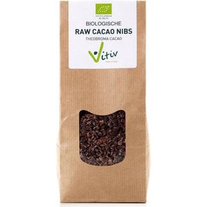 Vitiv - Cacao Nibs - Bio - Rauwe Cacao Bonen - 200g