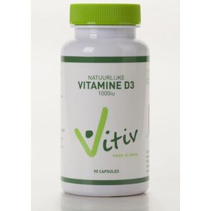 Vitiv Natuurlijke Vitamine D3 1000iu Capsules