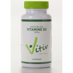 Vitiv Natuurlijke Vitamine D3 1000iu Capsules