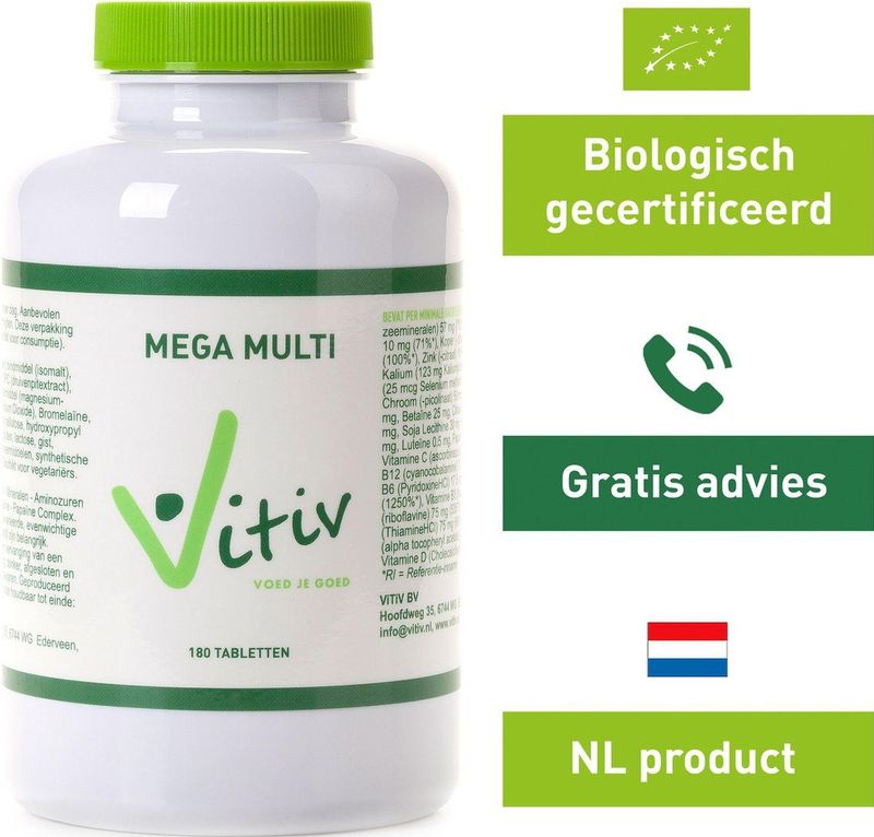 Vitiv Mega multi 180 tabletten