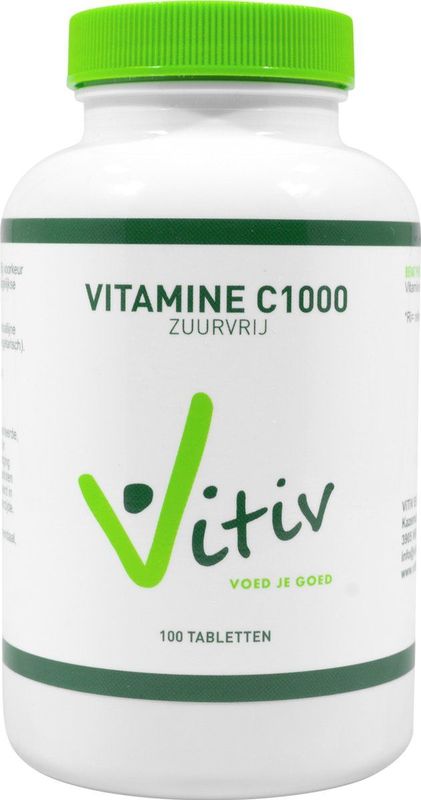 Vitiv Vitamine C1000 zuurvrij (100tb)