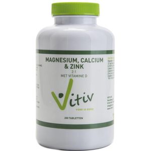 Vitiv Magnesium calcium zink 200 tabletten